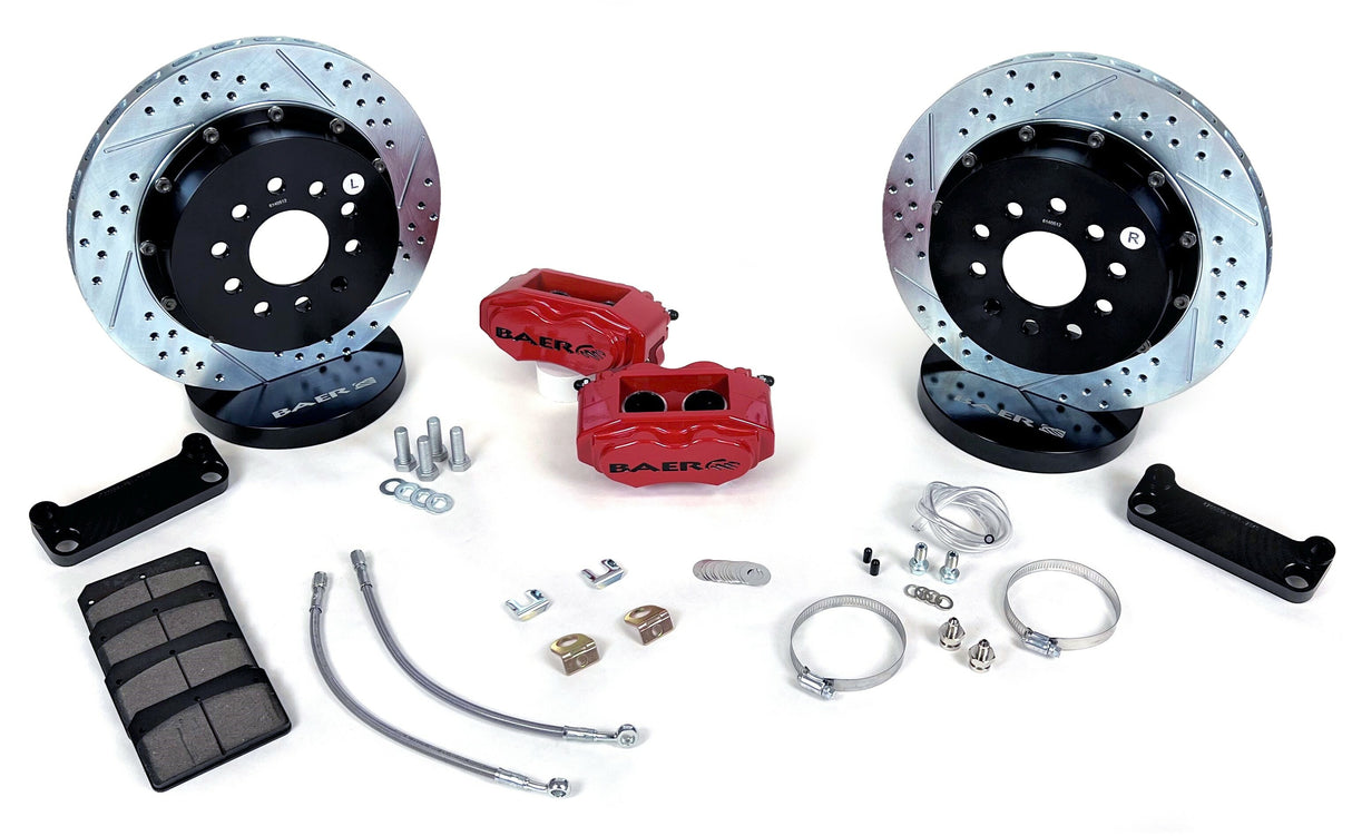 1998-2002 Camaro SS4+ Brake System Rear 4302478S stainless steel slotted