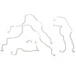 Front Brake Line Kit for 1999-1903 Toyota Solara AWABS ABS disc brakes stainless steel