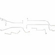 Intermediate Brake Line Kit for 1999-2004 Ford Mustang GT 4.6L V8 stainless steel