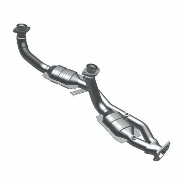 MagnaFlow direct-fit catalytic converter for 1999-2000 Ford stainless steel Federal EPA compliant OBDII 23542