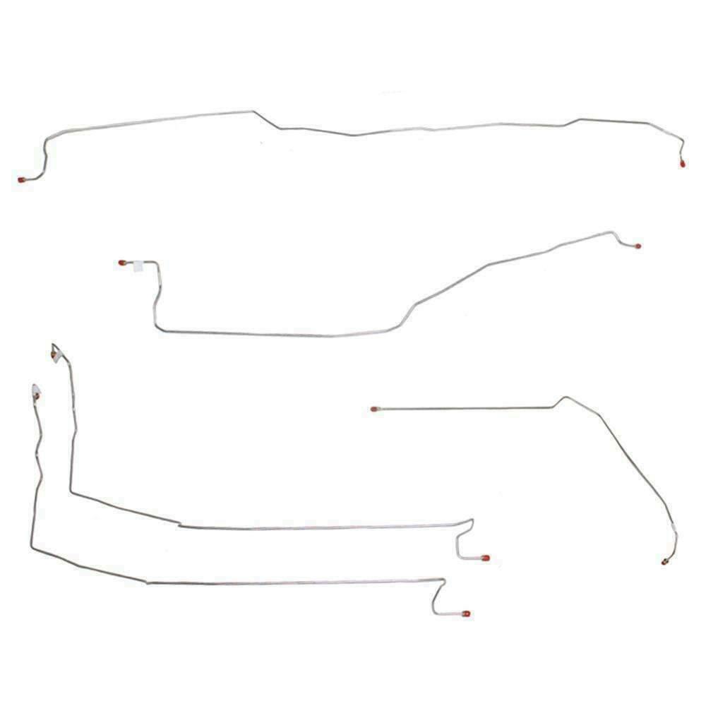 t 1999-2002 Chevrolet Silverado 1500 4WD Front Brake Line Kit-TKT9902SS Fine Lines
