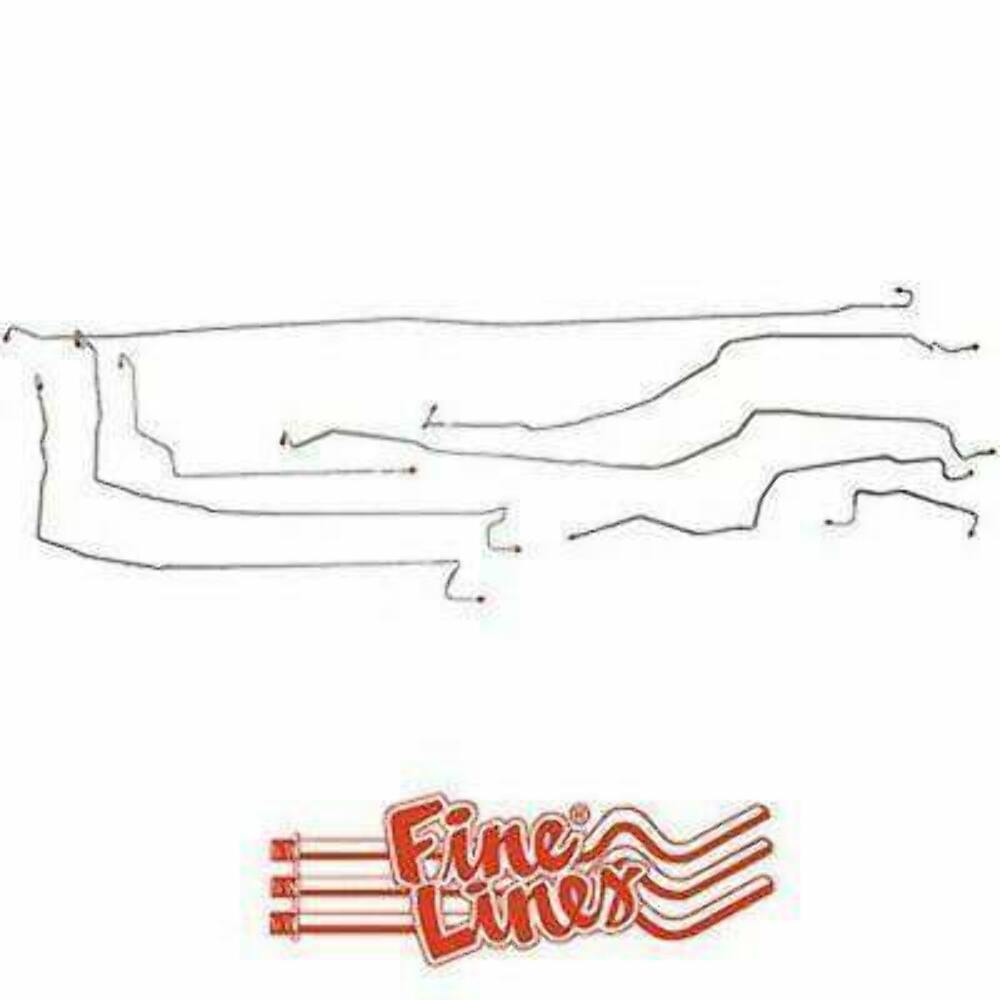 t 1999 - 2002 Chevrolet Silverado 1500 Complete Brake Line Kit - CBK0210OM Fine Lines