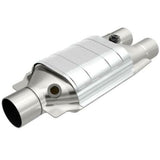 MagnaFlow universal catalytic converter 2.5 inch inlet/outlet stainless steel Federal EPA compliant OBDII 99067h