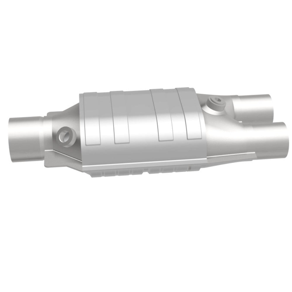 MagnaFlow universal catalytic converter 2.5 inch inlet/outlet stainless steel Federal EPA compliant OBDII 99067h