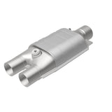 MagnaFlow universal catalytic converter 2.5 inch inlet/outlet stainless steel Federal EPA compliant OBDII 99067h