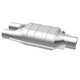 MagnaFlow universal catalytic converter 2.5 inch inlet/outlet stainless steel Federal EPA compliant OBDII 99067h