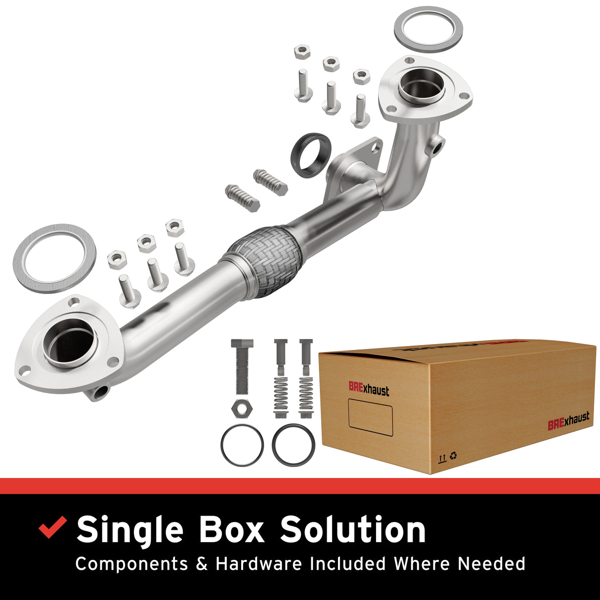1999-2005 Suzuki Grand Vitara Direct-Fit Front Pipe Kit 107-0115 stainless steel