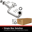 1998-1999 Chevy S10 Direct-Fit Front Pipe Kit 107-0227 steel
