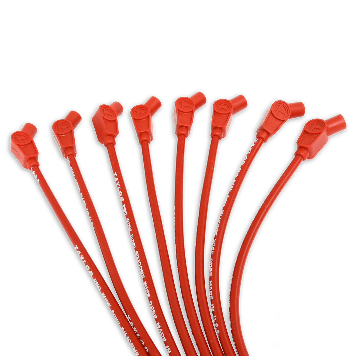 Spark Plug Wire Set Universal 8mm Silicone Spiro Pro 350 ohm/ft Red 76258