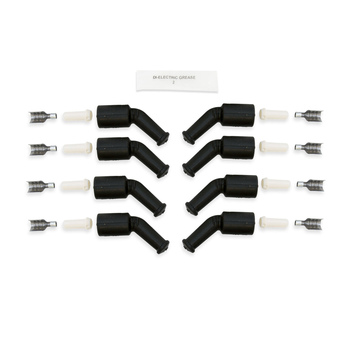 Spark Plug Wire Set Universal 8mm Silicone Spiro Pro 135? 350 ohm/ft Black 73063