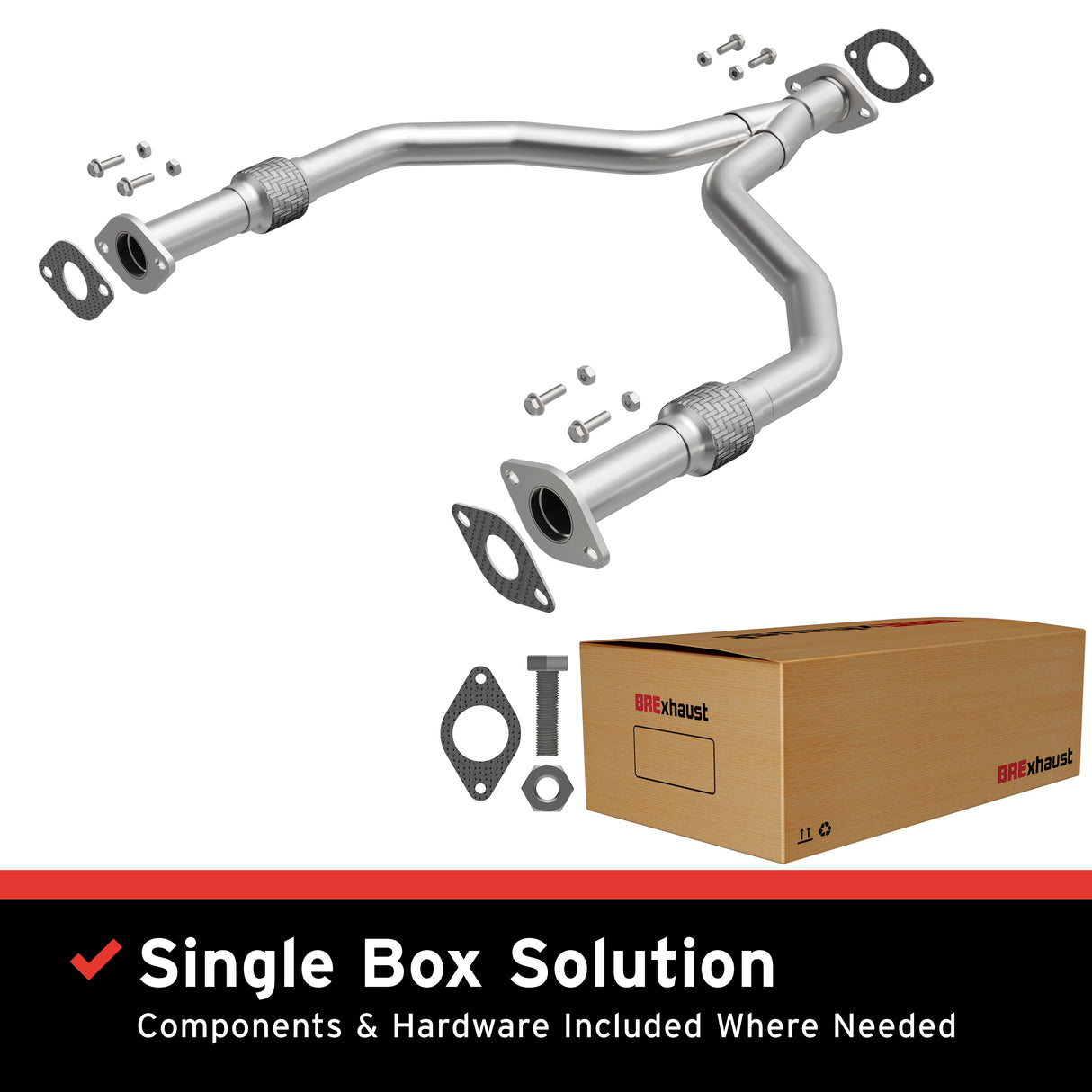 2003-2008 INFINITI FX35 Direct-Fit Front Pipe Kit 107-0062 stainless steel