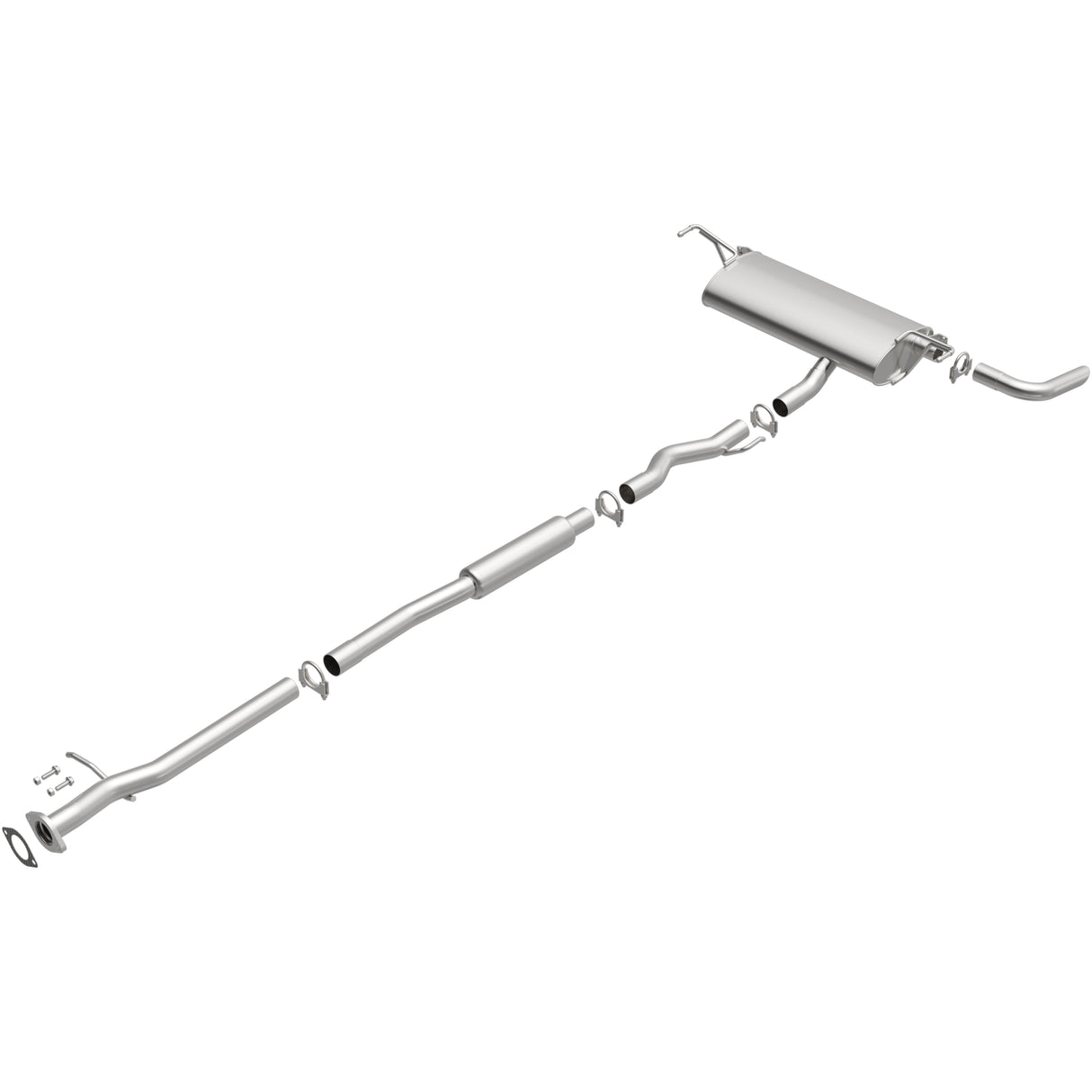 2014-2018 Nissan Rogue Direct-Fit Replacement Exhaust System 106-0758 aluminized steel