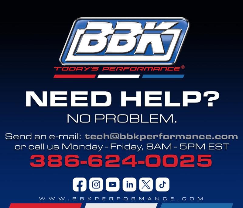 t 2-3/4 Exhaust Flow Tubes w/O2 Sensor Location & Collector Brackets-14670 BBK Performance