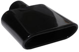 t 2.5" ID X6.5X2.5"X 8.5" Rolled Edge Slant Cut Coated Gloss Black T815GB Mach Speed
