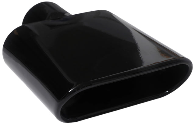 t 2.5" ID X6.5X2.5"X 8.5" Rolled Edge Slant Cut Coated Gloss Black T815GB Mach Speed