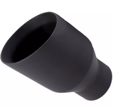t 2.5" ID/4" OUT/5.8" Single Round Double Wall Slant Cut Tip Matt Black T263SB Mach Speed