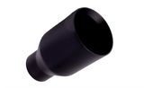 t 2.5" ID/4" OUT/5.8" Single Round Double Wall Straight Cut Tip-Black T2631SB Mach Speed