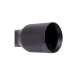 t 2.5" ID/4" OUT/5.8" Single Round Double Wall Straight Cut Tip-Black T2631SB Mach Speed