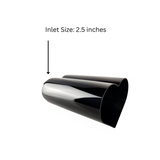 t 2.5" ID/4" OUT/9.5" Heart Shape Exhaust Tip Black Chrome NT-HEART-SBC Mach Speed