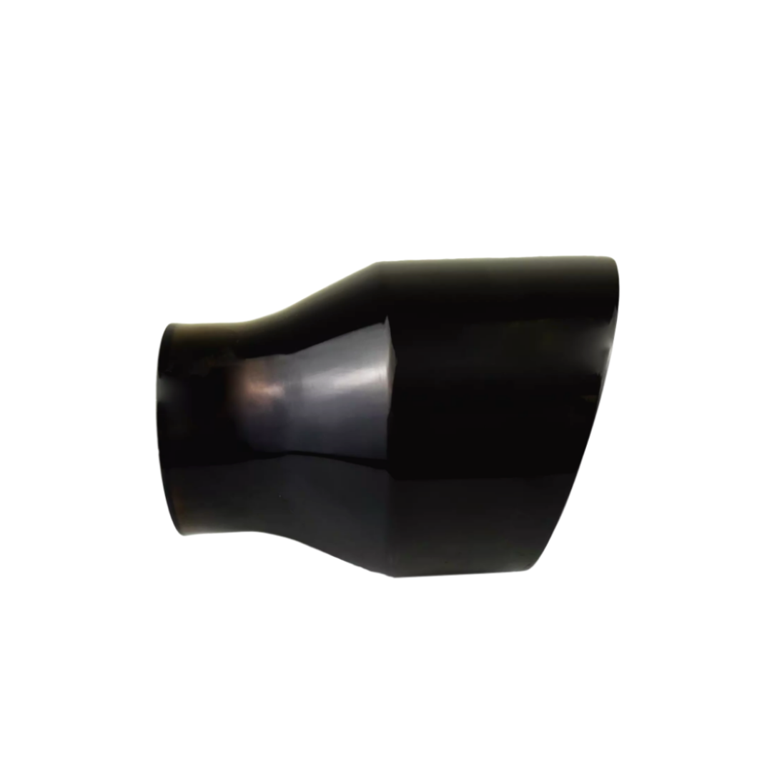 t 2.5" IDX4"X12" Double Wall Slant Cut S/S Gloss Black Exhaust Tip 2540BK-12 Mach Speed