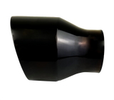 t 2.5" IDX4"X5.5" Double Wall Slant Cut S/S Gloss Black Exhaust Tip 2510BK Mach Speed