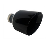 t 2.5" IDX5"X8" Double Wall Slant Cut Stainless Gloss Black Exhaust Tip 2580BK Mach Speed