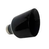 t 2.5" IDX5"X8" Double Wall Slant Cut Stainless Gloss Black Exhaust Tip 2580BK Mach Speed