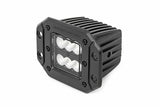 2 Inch Black Series LED Light Pods; Pair; Flood; Flush Mount 70113BL