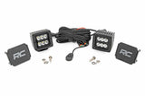 2 Inch Black Series LED Light Pods; Spot; Square 70903BL