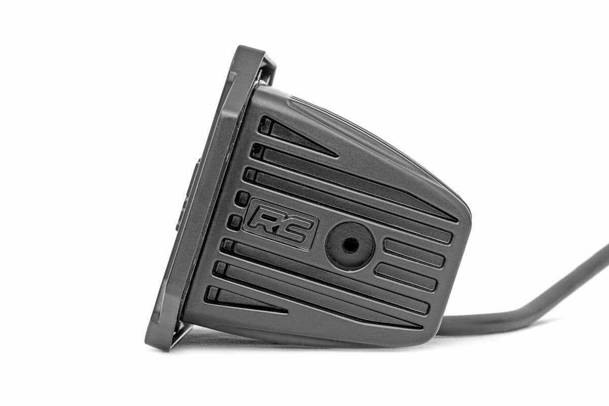 2 Inch Black Series LED Light Pods; Spot; Square; Amber DRL 70903BLKDRLA