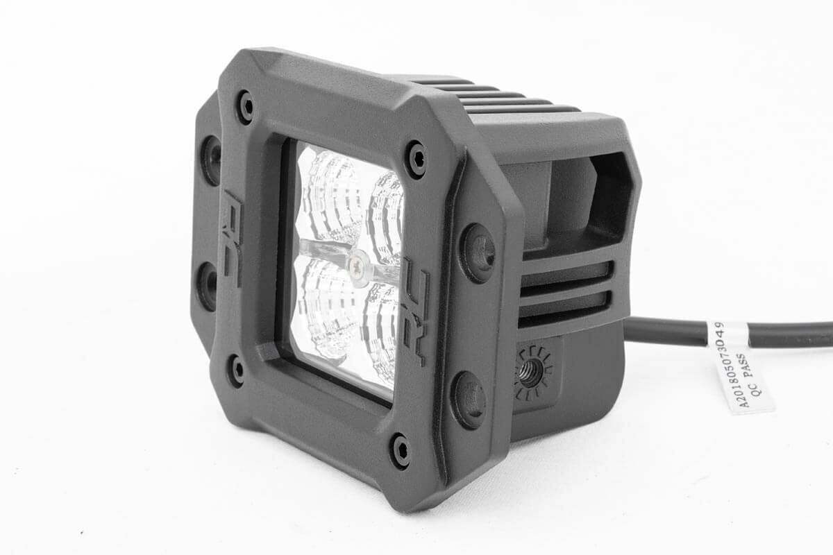 2 Inch Chrome Series LED Light Pods; Flush Mount; Amber DRL 70803DRLA
