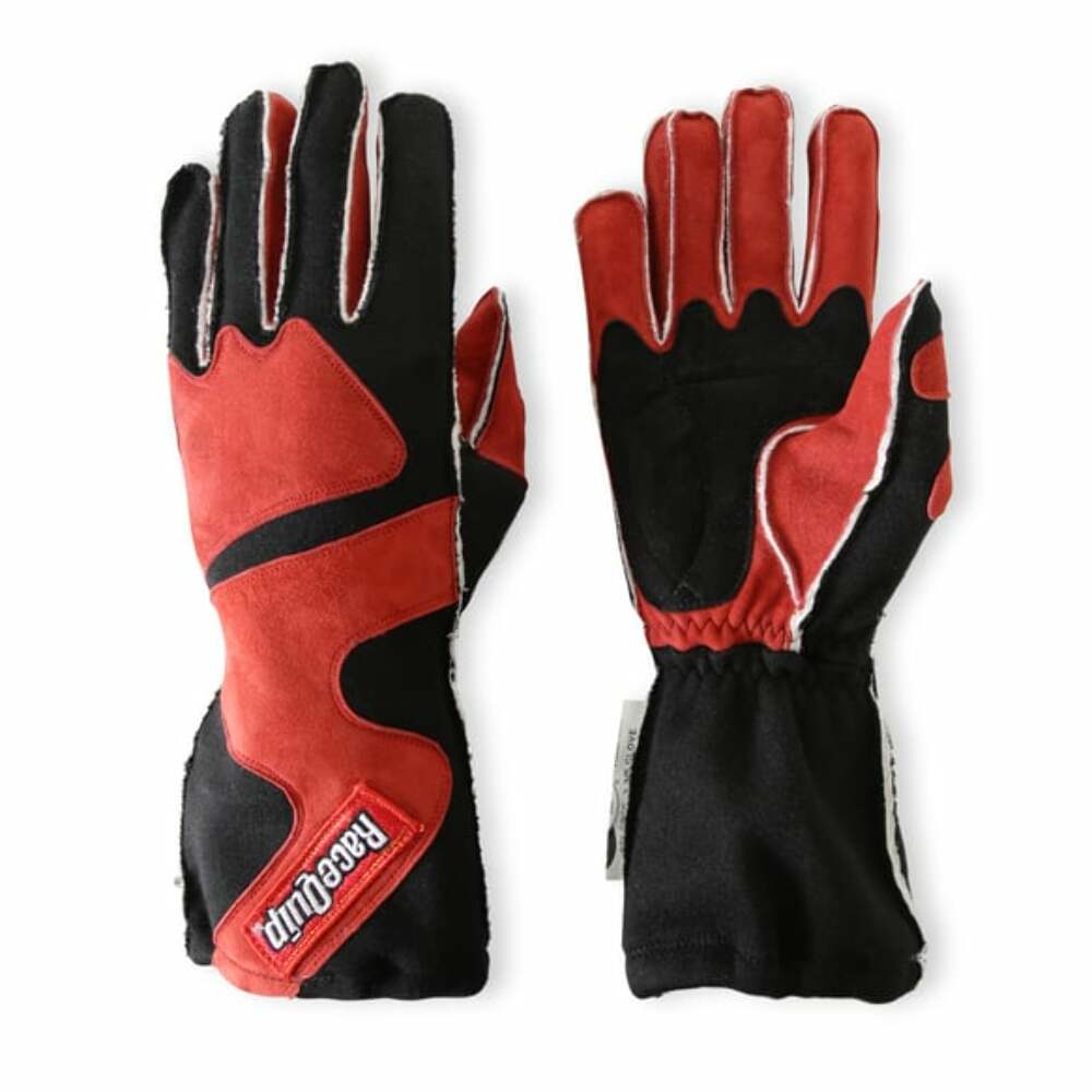 RaceQuip SFI racing gloves SFI 5 red 2-layer small 355012RQP
