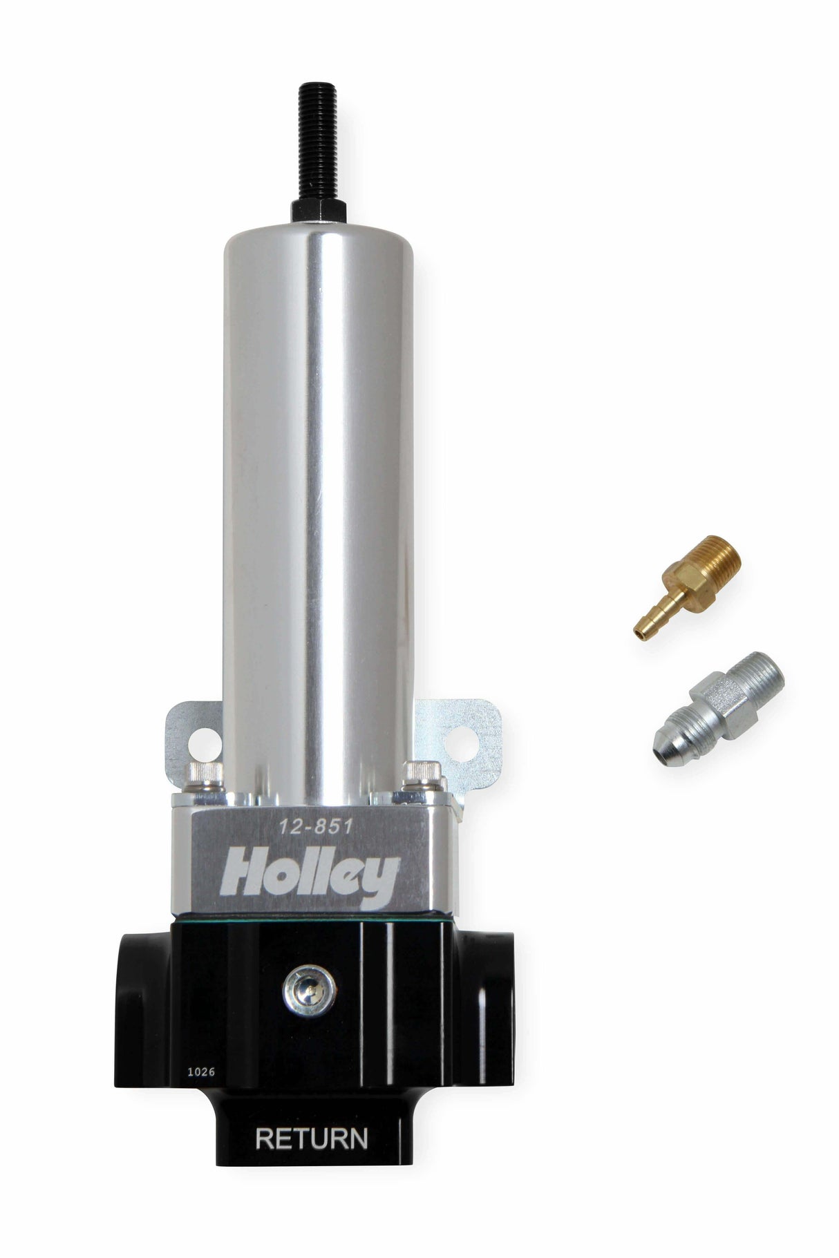Holley EFI 2 Port VR Series Fuel Pressure Regulator - 12-851 black aluminum