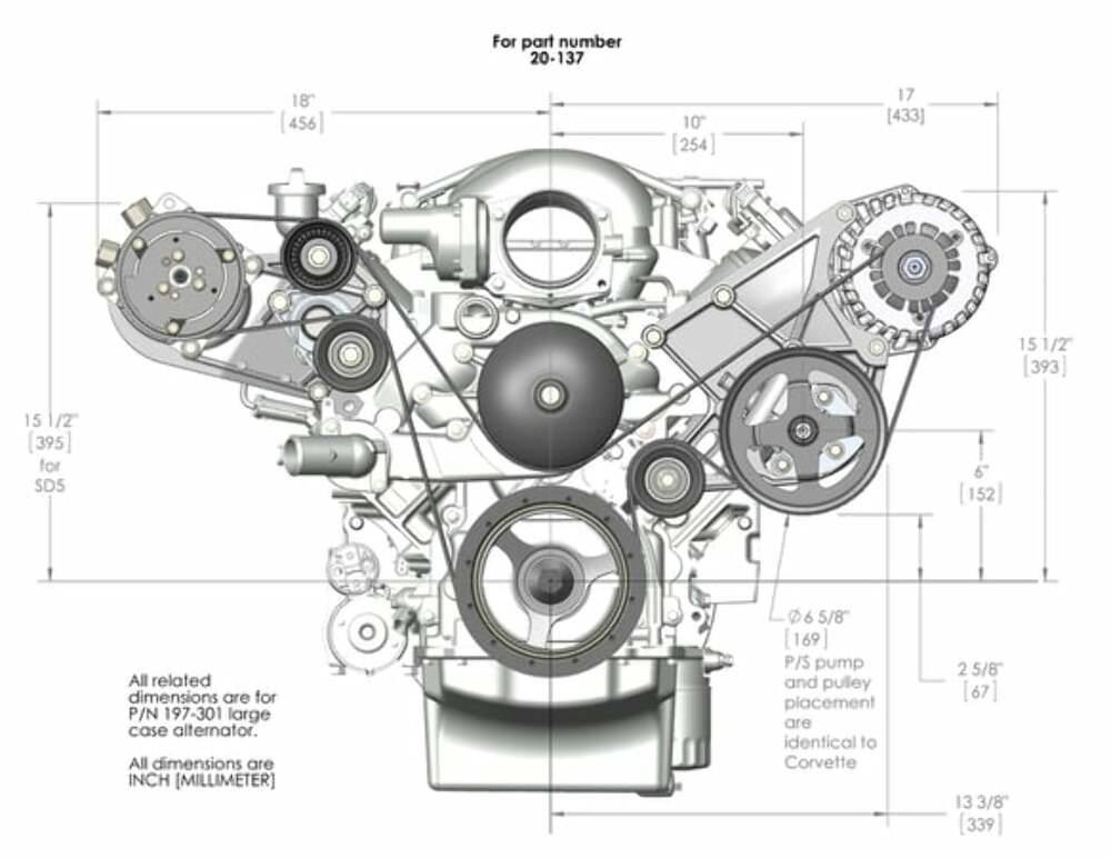 t LS/LT Complete Accessory Drive Kit - 20-137 Holley