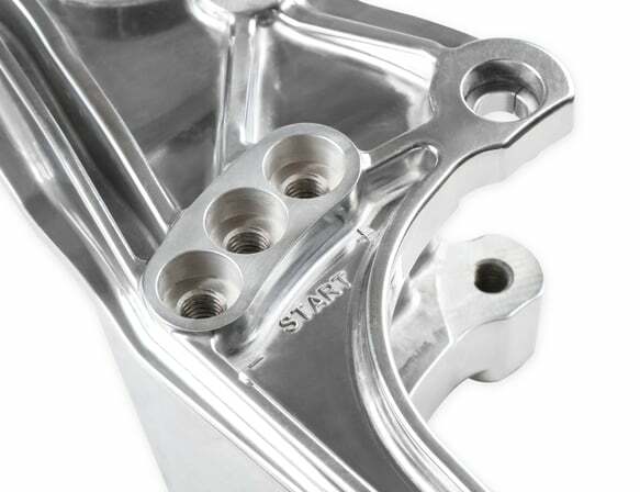 Holley performance fuel system component polished