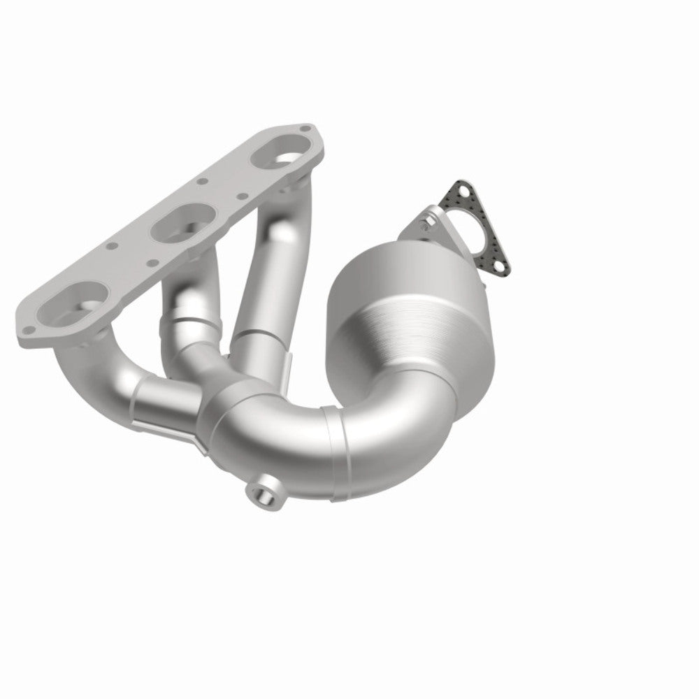 MagnaFlow direct-fit catalytic converter fits 2000-2004 Boxster 2.7 3.2L 2.7 inch inlet/outlet stainless steel CARB compliant OBDII 52328