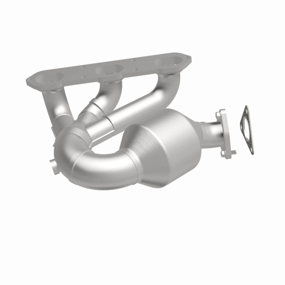 MagnaFlow direct-fit catalytic converter fits 2000-2004 Boxster 2.7 3.2L 2.7 inch inlet/outlet stainless steel CARB compliant OBDII 52328