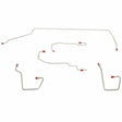 Front Brake Line Kit for 2000-2007 Ford Focus AWABS ABS drum brakes stainless steel