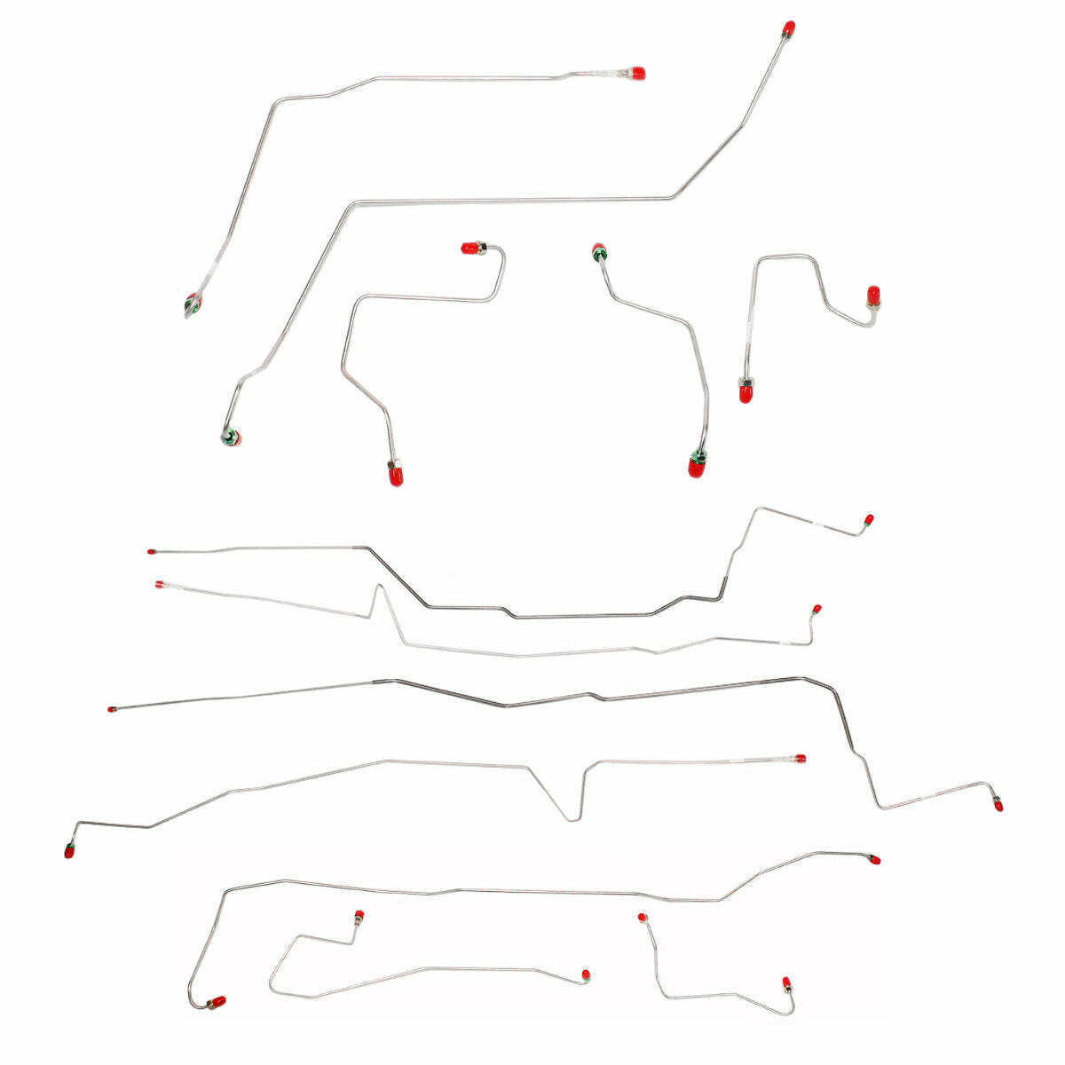Brake Line Set for 2000-2007 Ford Taurus drum brakes steel