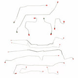 Brake Line Set for 2000-2007 Ford Taurus drum brakes steel