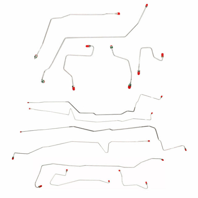 Brake Line Set for 2000-2007 Ford Taurus drum brakes steel
