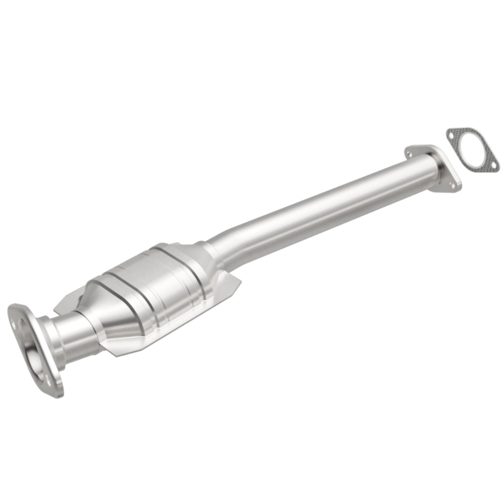 MagnaFlow direct-fit catalytic converter fits 2000-2002 Mercury Cougar, 1998-2000 Ford Contour, and more, this and 2000-2002 Mercury Cougar stainless steel Federal EPA compliant OB