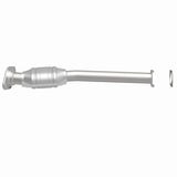 MagnaFlow direct-fit catalytic converter fits 2000-2002 Mercury Cougar, 1998-2000 Ford Contour, and more, this and 2000-2002 Mercury Cougar stainless steel Federal EPA compliant OB