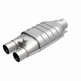 MagnaFlow universal catalytic converter 2.5 inch inlet/outlet stainless steel Federal EPA compliant OBDII 51007