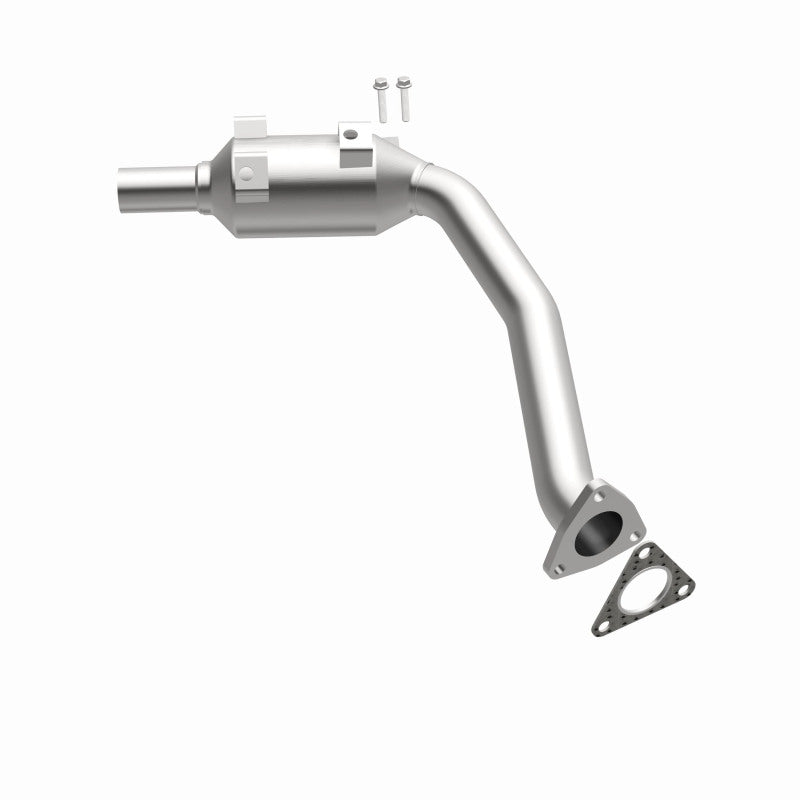 MagnaFlow direct-fit catalytic converter fits 2000-2004 Boxster H6 3.2 2.7 3.2 inch inlet 2.7 inch outlet stainless steel CARB compliant 52365