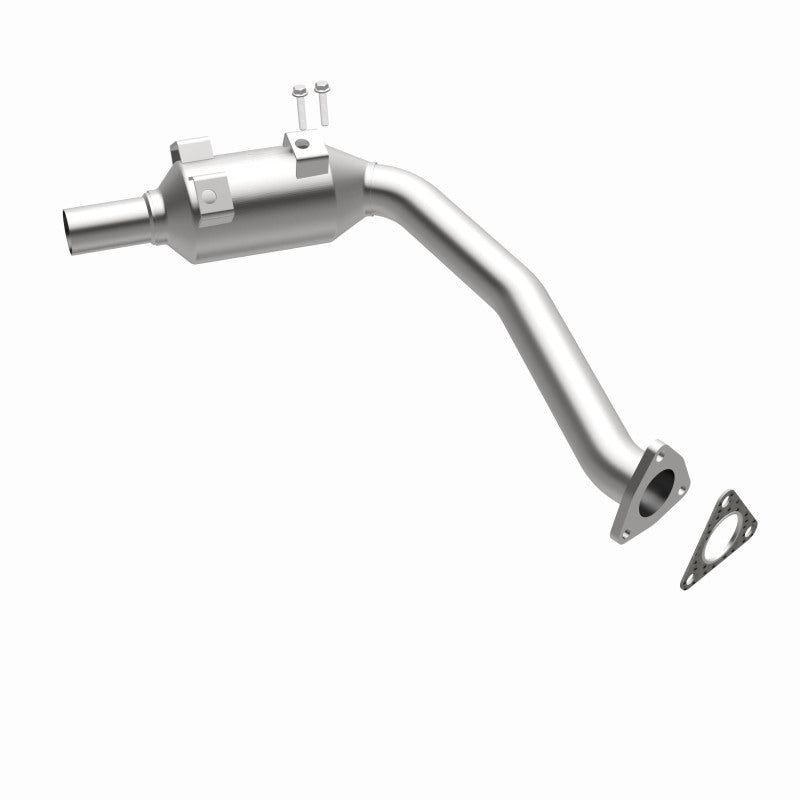 MagnaFlow direct-fit catalytic converter fits 2000-2004 Boxster H6 3.2 2.7 3.2 inch inlet 2.7 inch outlet stainless steel CARB compliant 52365