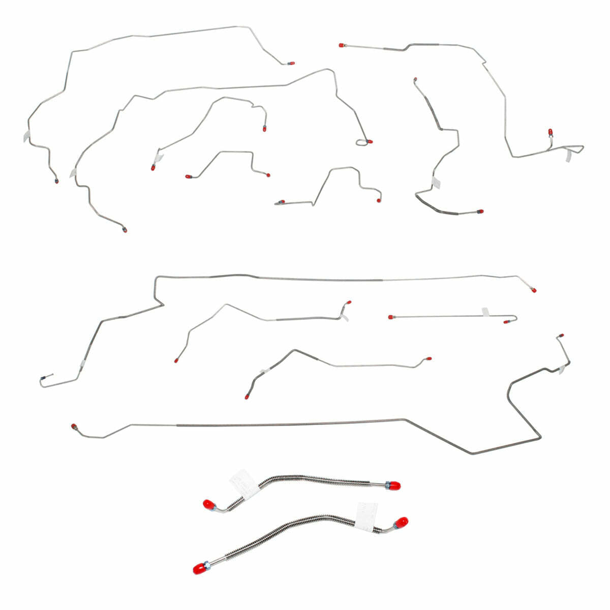 t 2000 - 2004 Honda Insight Brake Line Kit - CBK0101SS Fine Lines