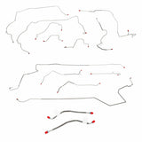 t 2000 - 2004 Honda Insight Brake Line Kit - CBK0101SS Fine Lines