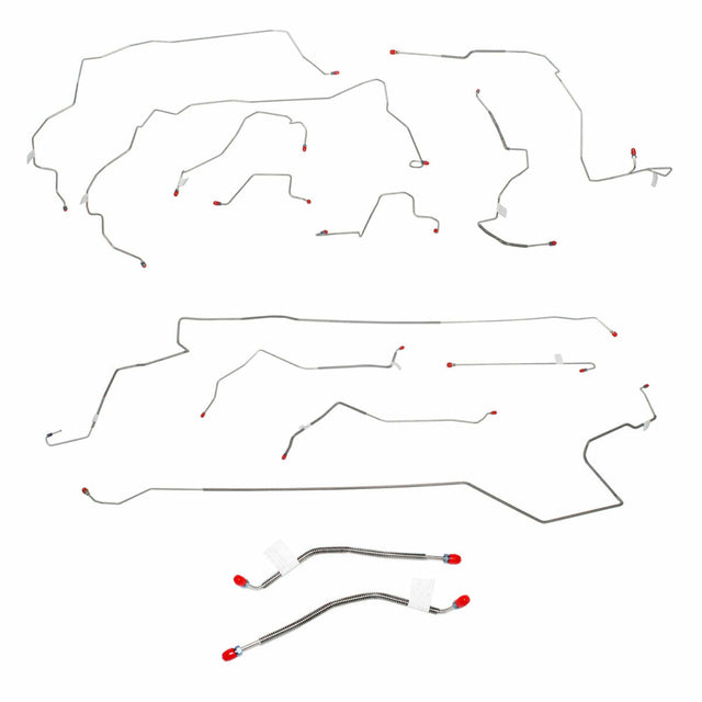 t 2000 - 2004 Honda Insight Brake Line Kit - CBK0101SS Fine Lines