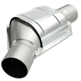 MagnaFlow universal catalytic converter 2.25 inch inlet/outlet stainless steel Federal EPA compliant OBDII 99175h